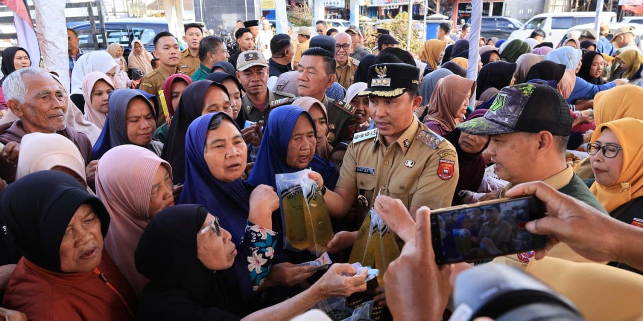 Jaga Stabilitas Harga, Polres dan Pemda Lampung Barat Gelar Gerakan Pangan Murah