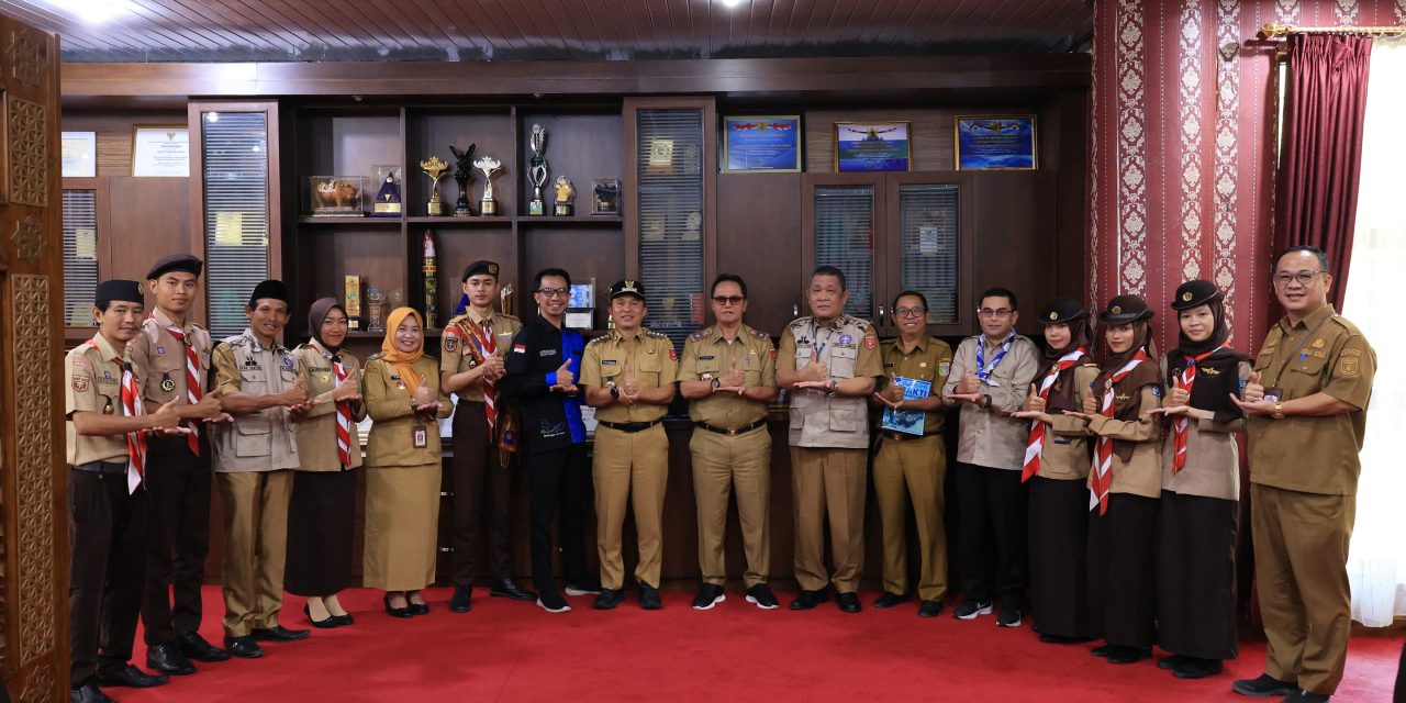 Bupati Parosil Terima Audiensi Bhakti Pramuka Unila, BPRU 2026 Siap Digelar di Lampung Barat