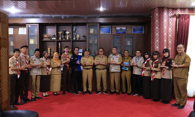Bupati Parosil Terima Audiensi Bhakti Pramuka Unila, BPRU 2026 Siap Digelar di Lampung Barat