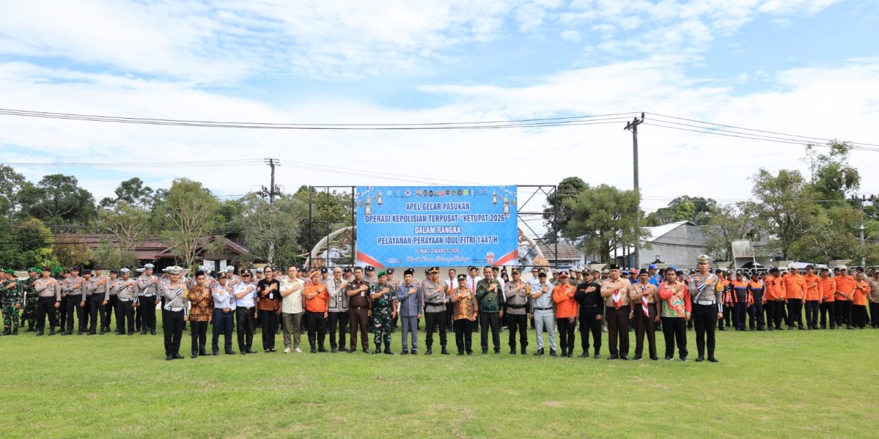 Wakil Bupati Lampung Barat Pimpin Apel Gelar Pasukan Operasi Ketupat 2026