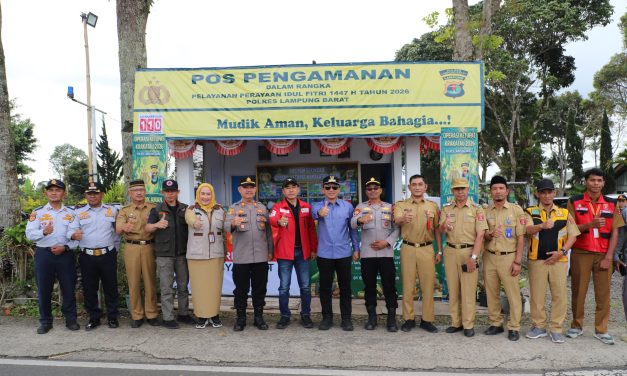 Bupati Lampung Barat Tinjau Pos Pengamanan dan Pelayanan Idulfitri, Pastikan Kesiapan Operasi Ketupat Krakatau 2026