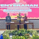 Wakil Bupati Lampung Barat Serahkan LKPD kepada BPK Perwakilan Provinsi Lampung