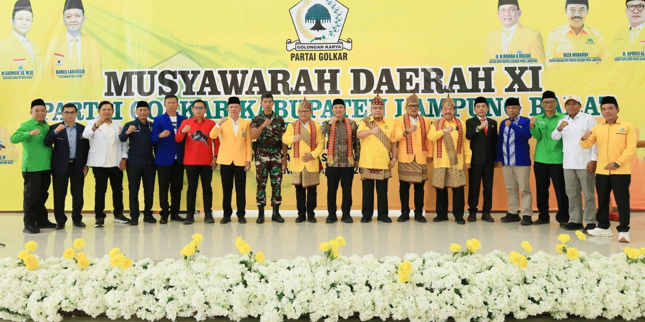 Bupati Parosil Hadiri Musda XI Golkar Lambar, Tekankan Soliditas dan Dukung Gerakan Lampung Menanam