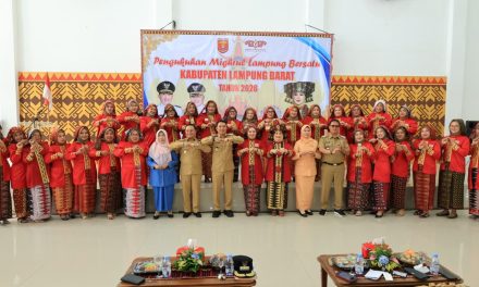 Mighrul Lampung Bersatu Kabupaten Lampung Barat Dikukuhkan, Perkuat Peran Perempuan dalam Mendorong Budaya dan Pembangunan