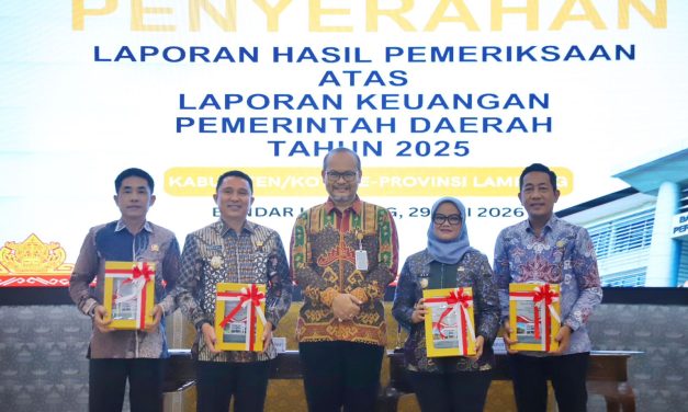 Terima LHP BPK RI, Pemkab Lambar Kembali Torehkan Opini WTP Ke 16 Kali