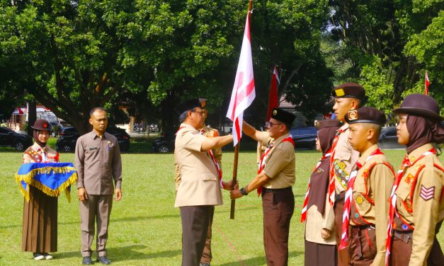 Lepas Kontingen Jamnas XII, Nukman Pesan Jaga dan Harumkan Nama Kabupaten Lampung Barat