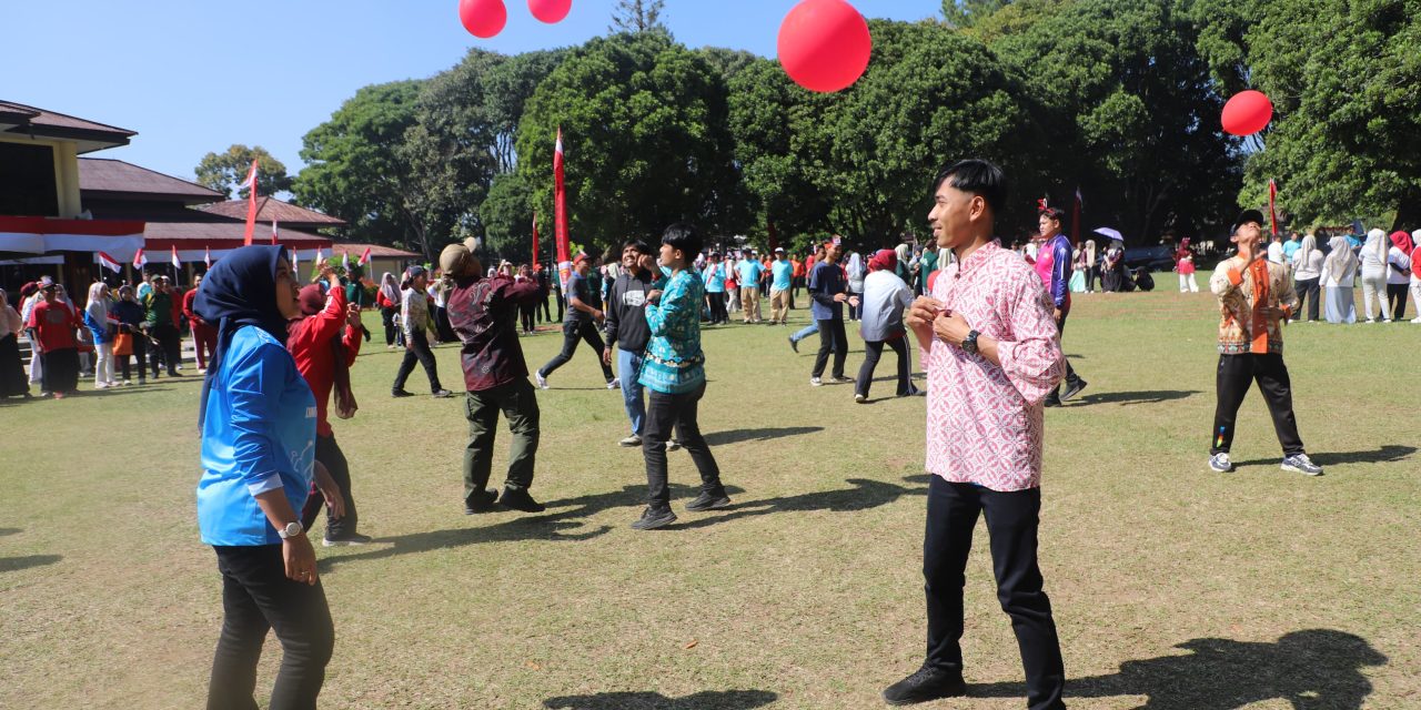 Pemkab Lampung Barat Gelar Lomba Olahraga Ceria, Meriahkan HUT Ke – 81 RI Dengan Semangat Kebersamaan