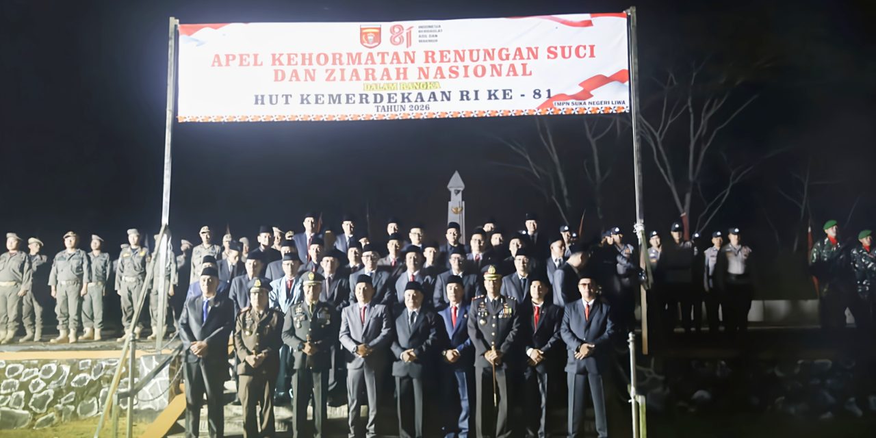 Pemkab Lampung Barat Gelar Apel Kehormatan dan Renungan Suci di TMP Liwa