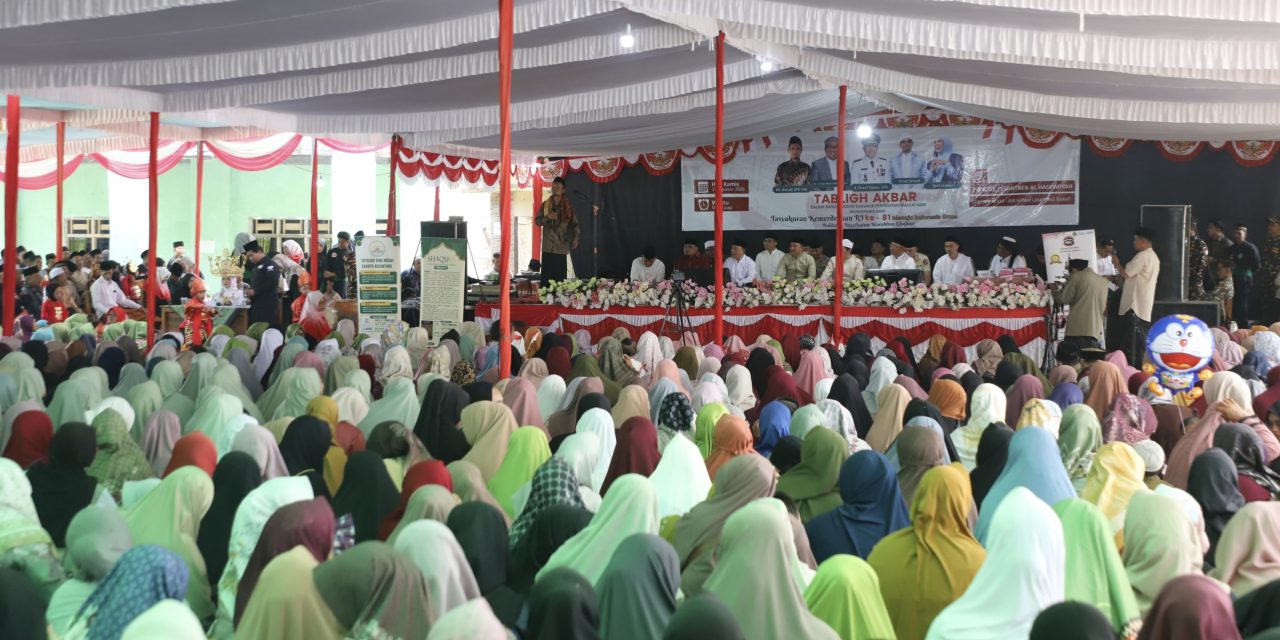 Tabligh Akbar dan Bendera Merah Putih Warnai HUT ke-81 RI di Ponpes Hasyimiah Lampung Barat
