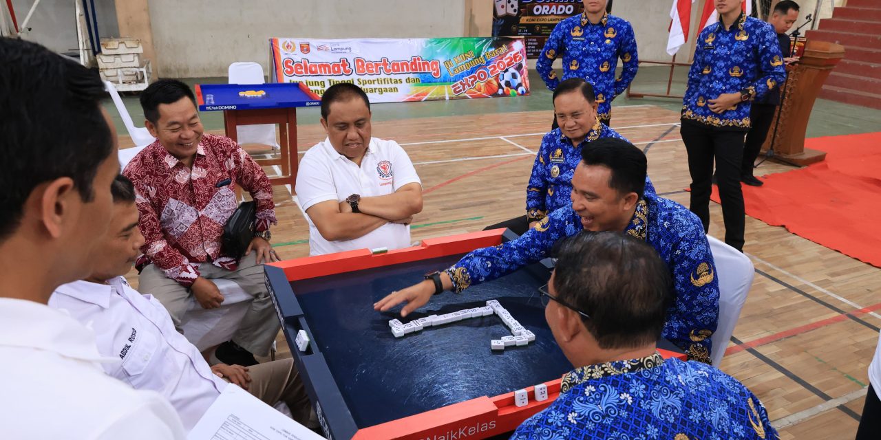 Buka Turnamen Domino ORADO, Bupati Lambar Sebut Bukan Lagi Sekadar Permainan Warung Kopi 