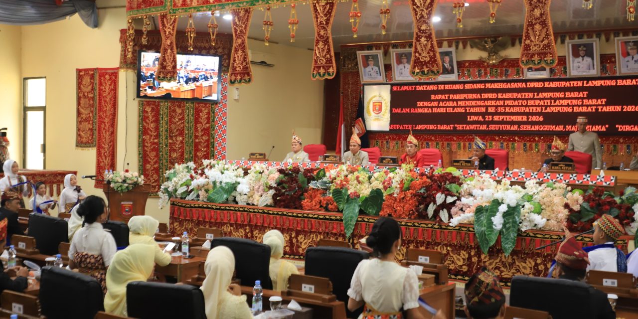 Lampung Barat Usia 35 Tahun, Parosil Klaim Ekonomi Tumbuh, Jalan 59 Persen Mantap
