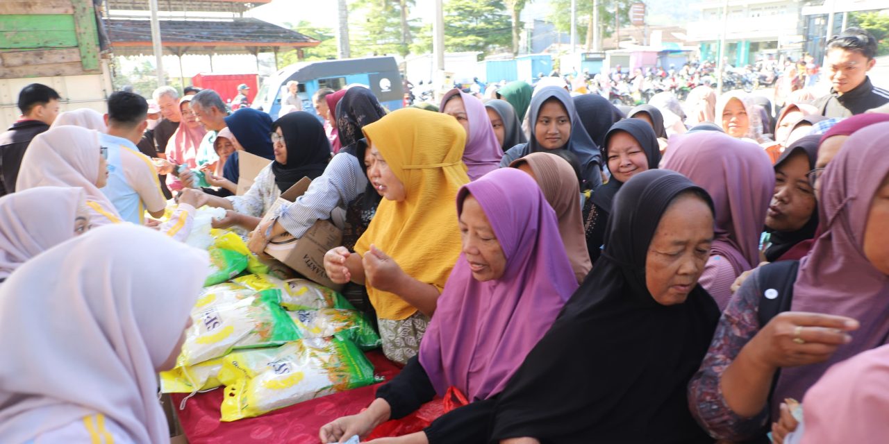 Gerakan Pangan Murah di Liwa, Pemkab Lampung Barat Sediakan Beras SPHP dan Minyak Goreng Harga Terjangkau