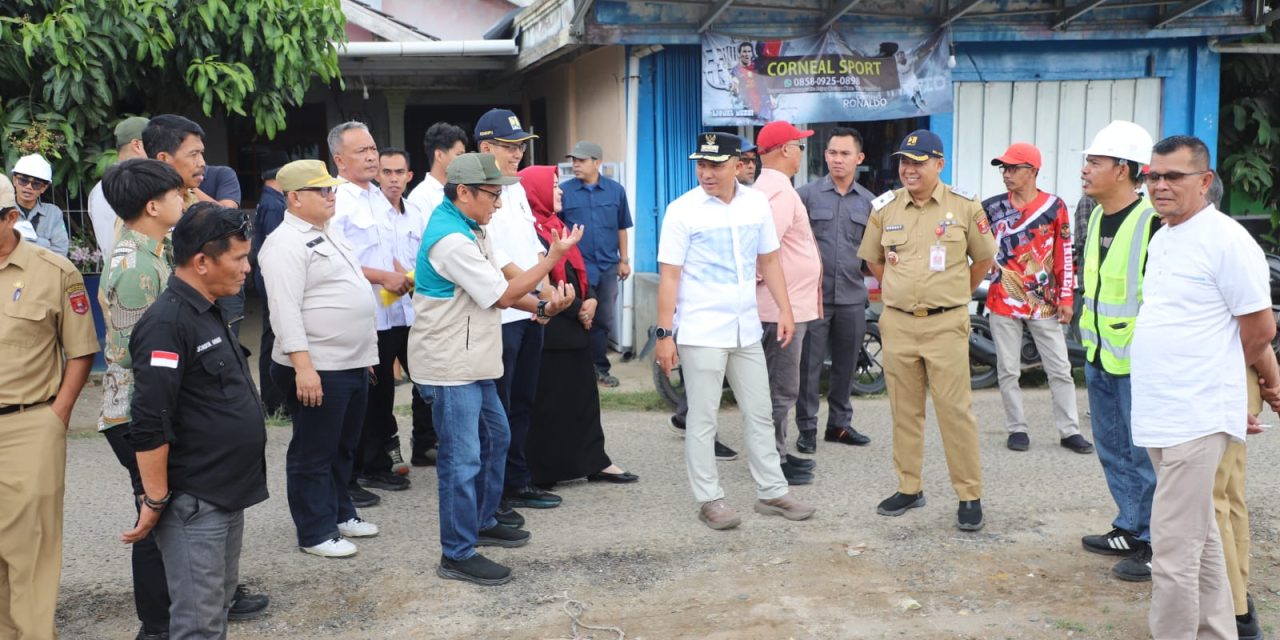 Bupati Lampung Barat Dampingi Reses Komisi V DPR RI Tinjau Proyek Kotaku di Pajar Bulan.