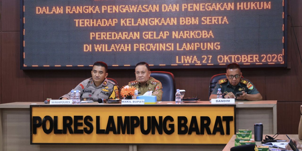 Wabup Lampung Barat Tekankan Pengawasan BBM dan Pemberantasan Narkoba